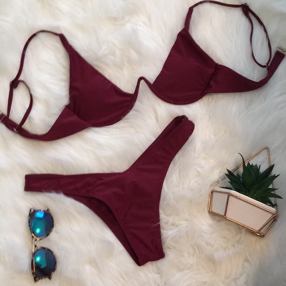 Other - BNWT Cranberry Bikini Underwire Cheeky Set L 👙 ☀️